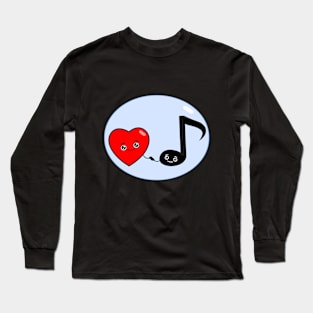 Cute Emoji Style Love Note Shirt Long Sleeve T-Shirt